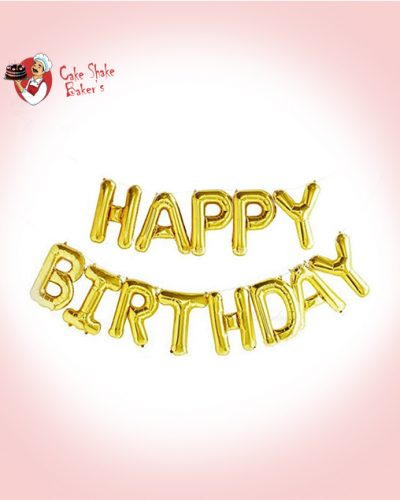 Happy Birthday Balloons Cake Shake Bakers