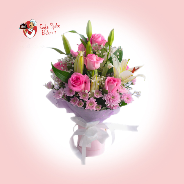 Valentines Day Flowers for your love Cake Shake Bakers